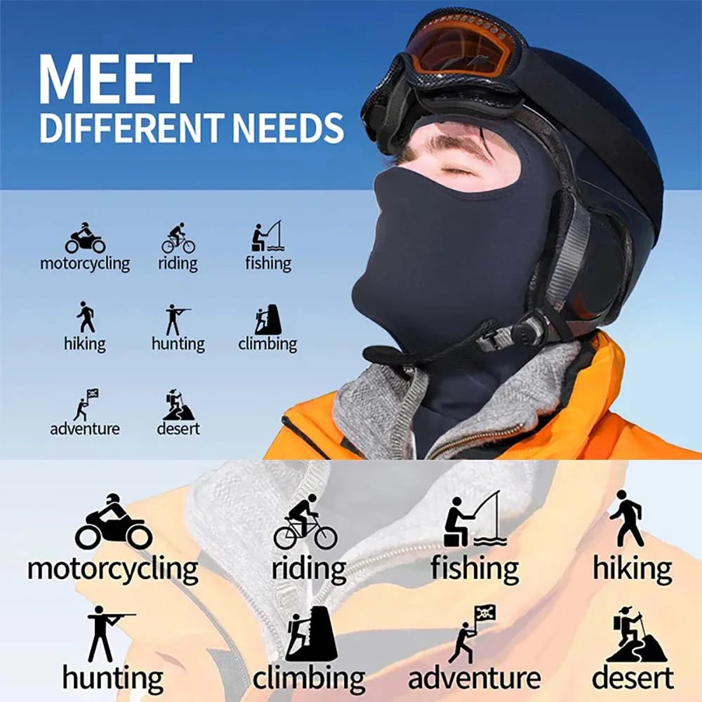 Men’s Full Face Balaclava Mask – Windproof, Breathable Sun Protection for Cycling, Hiking & Motorcycling