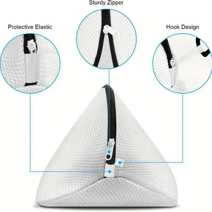 Mesh Shoe Laundry Bag – Zippered Washing Bag for Shoes, Travel & Clothing Protection