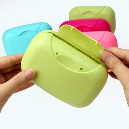 Portable Travel Soap Box Container with Cover – Plastic Soap Holder for Bathroom & Travel, Multiple Sizes