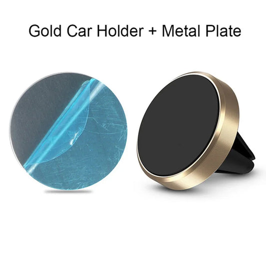 Magnetic car phone stand ventilation port installation is suitable for smartphones such as iPhone, Xiaomi, Samsung and LG
