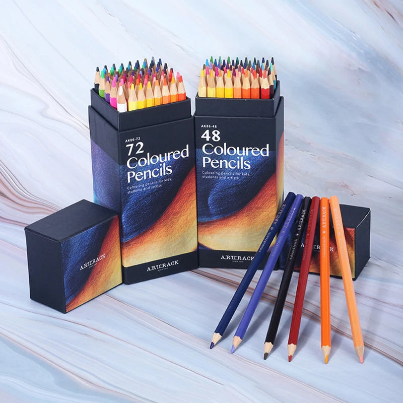 12/18/24/36/48/72 Colors Oily Colored Pencils Set – Professional Artist Painting & Sketching Supplies