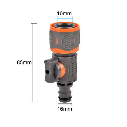 1/2" 3/4" 1 Inch Garden Hose Quick Connector Stopwater Connector Garden Tap Water Gun Coupler Watering Pipe Fitting