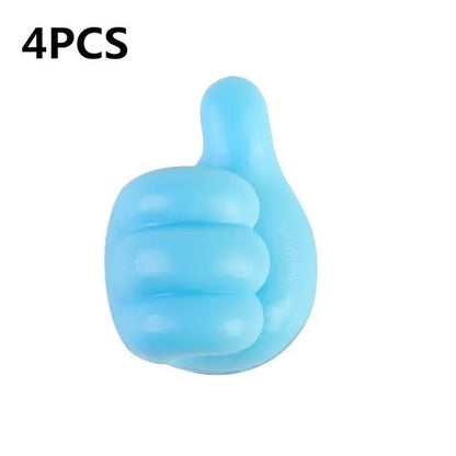 Silicone Thumb Wall Hook Cable Organizer Clips – Self-Adhesive Wire Holder for Kitchen, Bathroom & Home Desk Storage