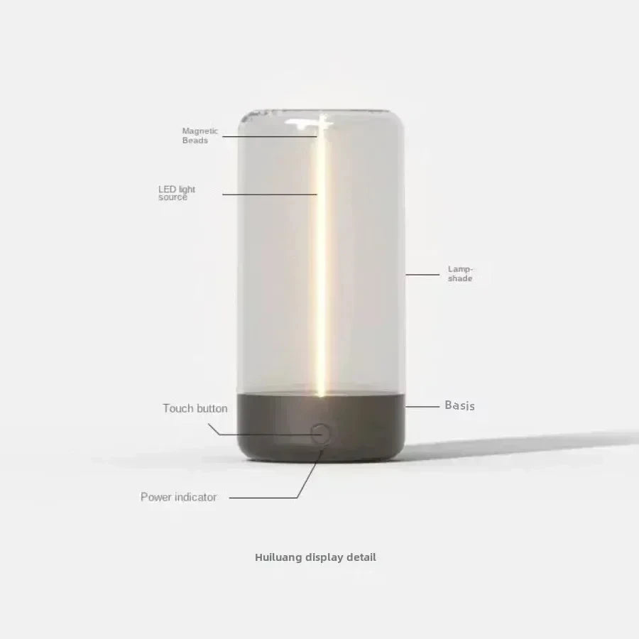 Portable Quantum Wire Ambient Magnetic Light – Type-C Rechargeable Desk Lamp for Bedroom, Study, Camping & Gifting
