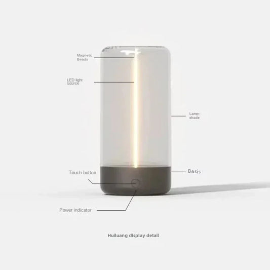 Portable Quantum Wire Ambient Magnetic Light – Type-C Rechargeable Desk Lamp for Bedroom, Study, Camping & Gifting