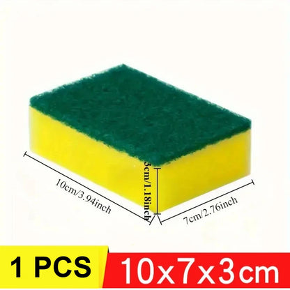 1-60PCS Kitchen Sponges Dual-Sided Scrub Pads Super Absorbent Dish Towel Scratch Resistant Scrubbing Sponge Highly Absorbent