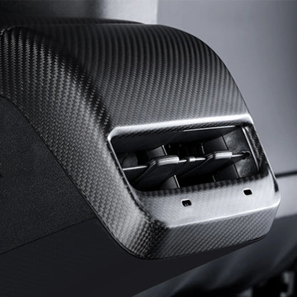 Real Dry Carbon Fiber Car Rear Air Vent Conditioner Outlet Cover for Tesla Model 3 Model Y AC Vents Trim Case Auto Accessories