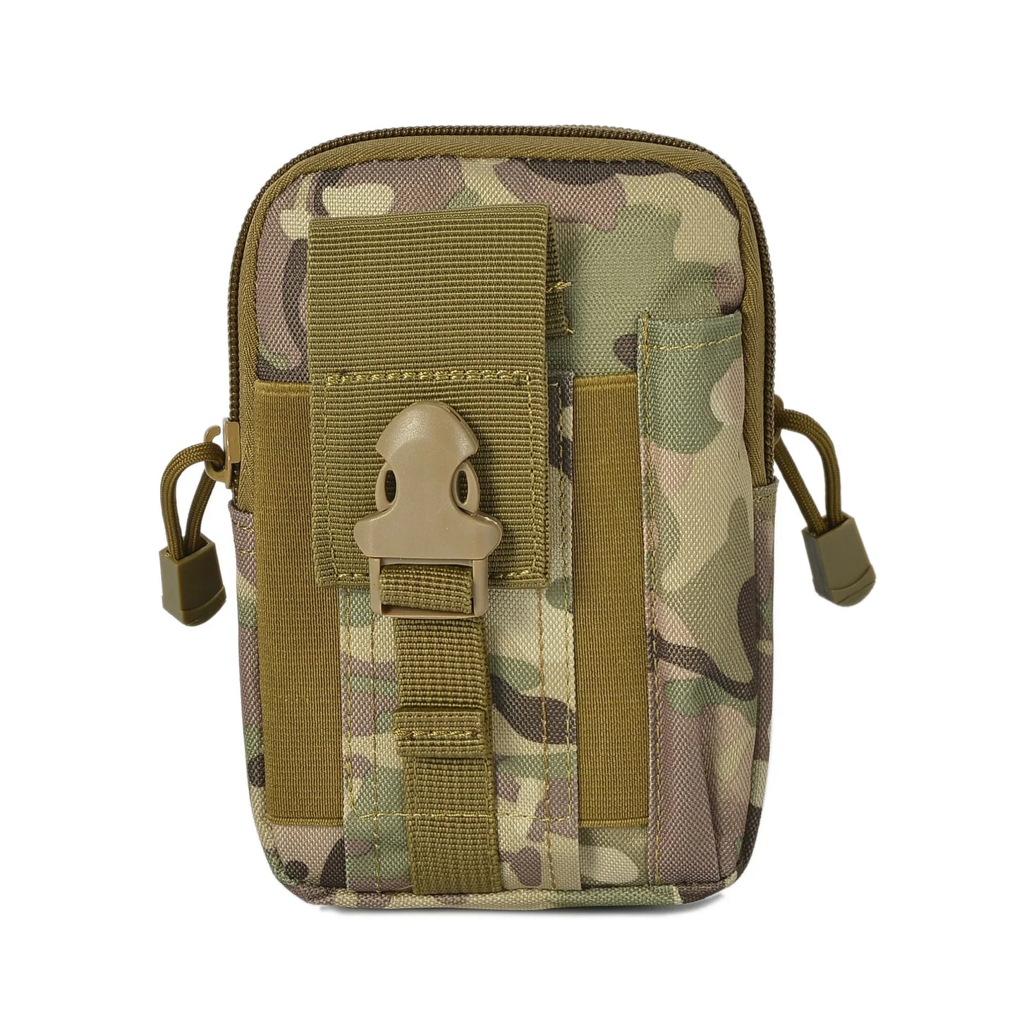 Tactical Universal Cell Phone Holster – Molle Hip Waist Pack with Zipper for Men & Women