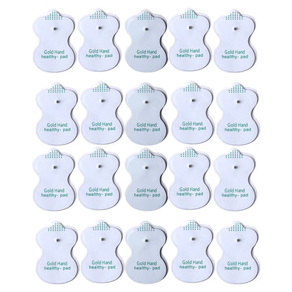 10/20pcs Electrode Pads Reusable Massage Patch – Replacement TENS Electrodes for Digital Therapy Machines