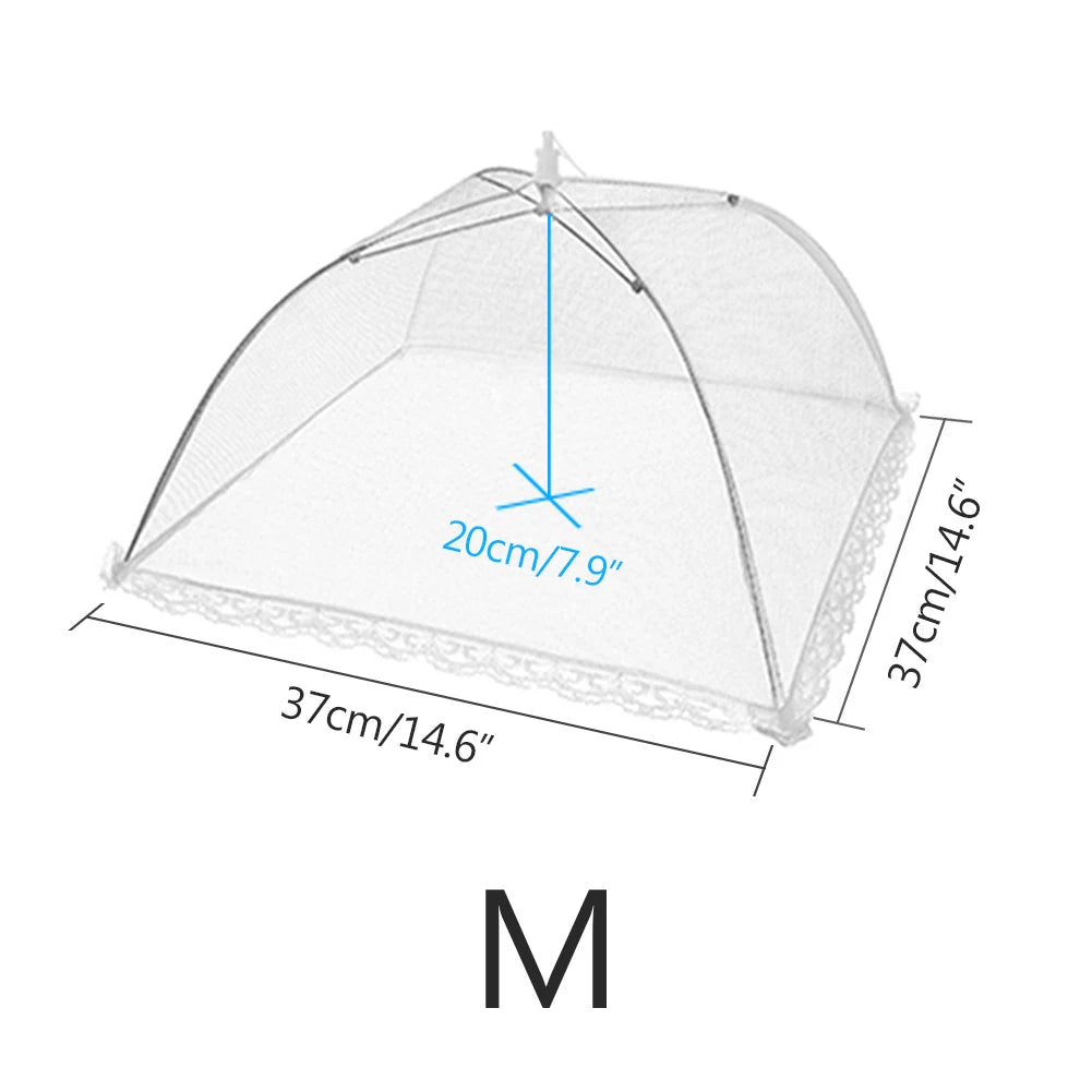Pop-Up Mesh Food Cover Tent – Foldable Insect-Proof Umbrella Net for Outdoor Picnic & Kitchen Use
