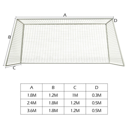 Full-Size Football Net – Soccer Goal Post Net for Junior Sports Training (1.8M–3.6M Options)