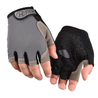 Gym Gloves Fitness Training – Fingerless Breathable Anti-Slip Cycling & Workout Gloves