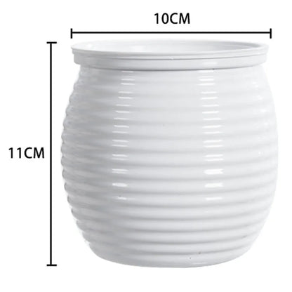 Mini Self Watering Flower Pot Fish Tank Transparent Plastic Plant Pots Self Watering Planter Pot Vase For Home Decoration