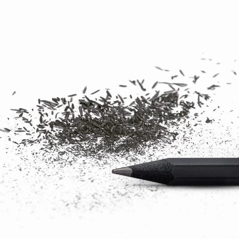 Black Wood Graphite Pencil Set – 10pcs HB & 2B Writing Pencils for School or Office Use