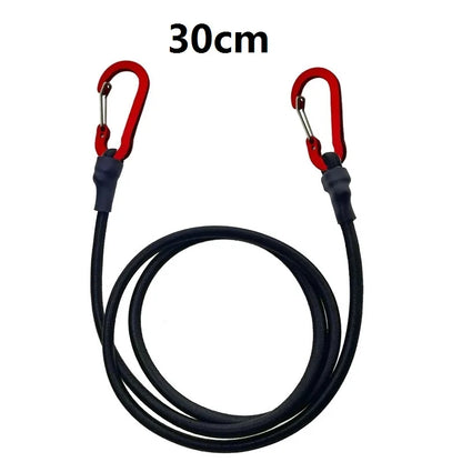 Heavy Duty Bungee Cord with Carabiner – Elastic Tie Strap for Camping, Luggage & Gear Securing