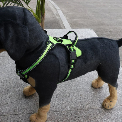 Adjustable Reflective Dog Harness – No-Pull, Breathable Pet Vest for Small to Large Dogs