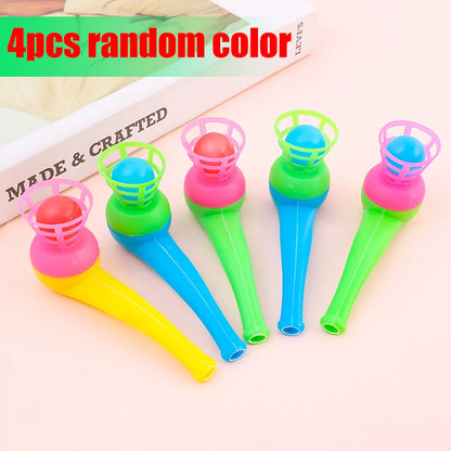 2–8pcs Classic Blow Ball Tube Toy – Magic Floating Ball Game for Balance & Focus