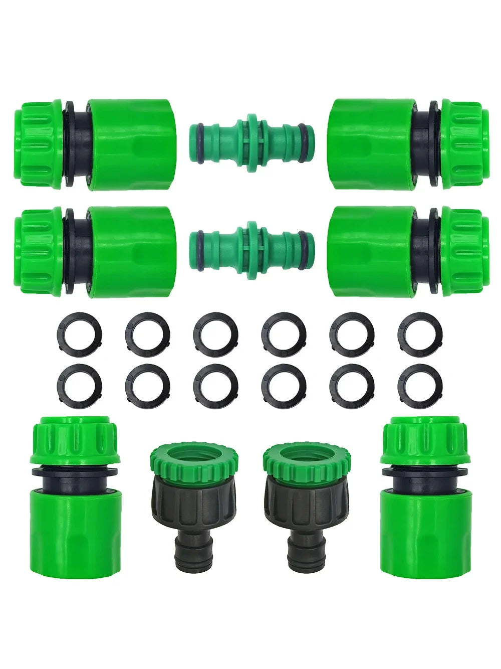 Garden Watering Hose ABS Quick Connector 1/2” End Double Male Hose Coupling Joint Adapter Extender Set For Hose Pipe Tube