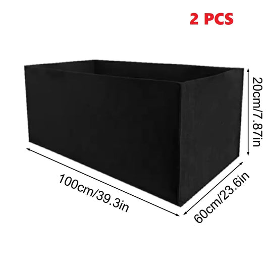 Square Felt Growing Bag – Non-Woven Breathable Plant Growth Container for Vegetables & Small Gardens
