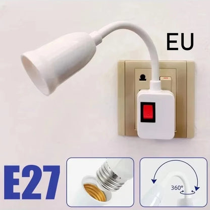 E27 to e27 screw socket lamp holder, 1-to-2 converter, multi head E27, one turn, double head extension lamp holder