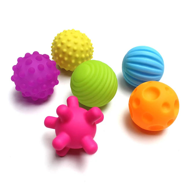 Montessori Baby Toys 0–12 Months – Silicone Sensory Rattle & Teething Toys for Infant Grasping and Development