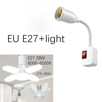E27 to e27 screw socket lamp holder, 1-to-2 converter, multi head E27, one turn, double head extension lamp holder
