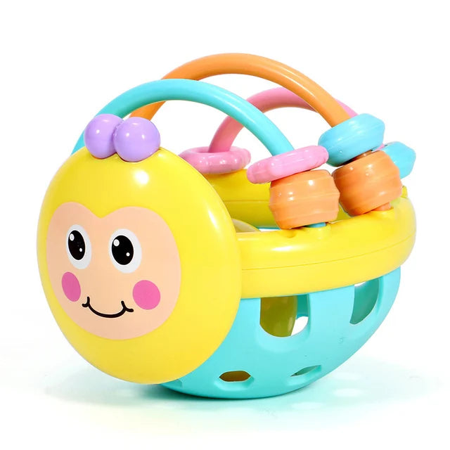 Montessori Baby Toys 0–12 Months – Silicone Sensory Rattle & Teething Toys for Infant Grasping and Development